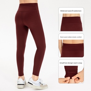 Pantaloni Sportivi in Broccato per Ragazze, <span class=keywords><strong>Leggings</strong></span> Invernali Caldi per Bambini, Pantaloni Aderenti da Corsa e Fitness con Controllo Pancia - Product Image 2