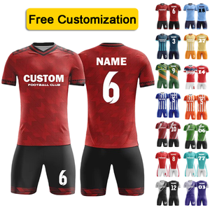 Uniforme de Fútbol Transpirable con Logotipo y Números Personalizados para Hombre, Jersey de Fútbol de Alta Calidad, Alta Elasticidad y Secado Rápido - Product Image 1