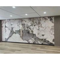 Panneau haute brillance De Pared Demarmol plaque de cristal de carbone marbre carbone Rock Board 3d panneau mural décoratif noir