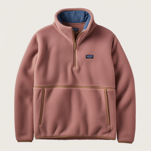 Groothandel Polar Fleece Pullover Hoodies Sweatshirts Mannen Lange Mouwen 1/4 Polokraag Jacks Met Ritssluiting - Product Image 1