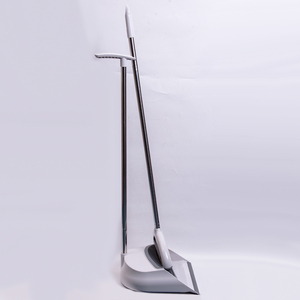 Angle Broom and Dustpan Combo with Long <b>Handle</b> Lobby Dust <b>Pan</b> Sweep Set for Outdoor - Product Image 6