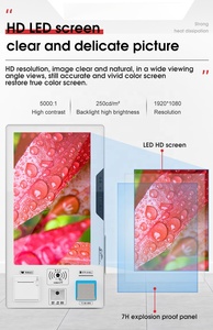 Máquina expendedora de llaves de autoservicio de 23.6 pulgadas, kiosco de autoservicio con pantalla táctil Full HD, impresora y escáner - Product Image 3