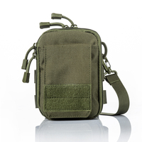 Sac de taille tactique Molle en polyester, pochette utilitaire avec fermeture éclair, imperméable, pour randonnée et camping en extérieur