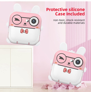 Impresora de fotos de bolsillo con impresión de etiquetas térmicas Cámara de impresión instantánea para niños Lista de regalos Nota de estudio Memo - Product Image 6