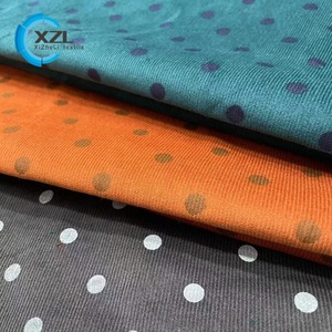 Tessuto di velluto a coste stampato a pois di cotone 100% di alta qualità all'ingrosso personalizzato per t-shirt - Product Image 2