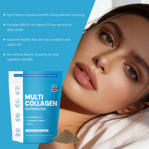 Péptidos de Colágeno Hidrolizado para Cabello, Piel y Articulaciones en Polvo con Vitamina C, Biotina y Ácido Hialurónico para Productos de Belleza Facial - Product Image 6