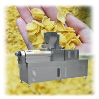 Vente directe d'usine 100kg Kelloge Petit déjeuner Machine d'extrudeuse de céréales Ligne de production de flocon de maïs avec usine fournie