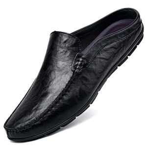 Zapatillas de cuero casuales para hombre, de punta cerrada, transpirables, con suela suave, de piel de vaca, para conducir, nueva colección primavera-verano 2026 - Product Image 2