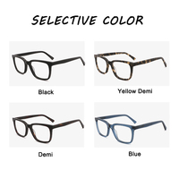 Chine usine en gros acétate monture de lunettes 2025 nouveau carré optique cadres Salsa motif Animal Anti-lumière bleue unisexe