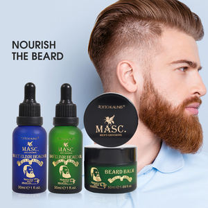 Kit de Cuidado de Barba OEM para Hombre, Aceite para Barba Suave al por Mayor, Base de Aceite de Ricino Personalizada, Aceite y Bálsamo para Barba con Logotipo - Product Image 1