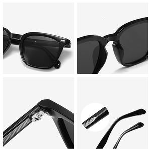 LBashades 8622 Moda Marco negro Diseñador Gafas <span class=keywords><strong>de</strong></span> sol Hombres TR90 + CP Alta calidad Lentes <span class=keywords><strong>De</strong></span> Sol Originales Retro Vintage Shades - Product Image 6