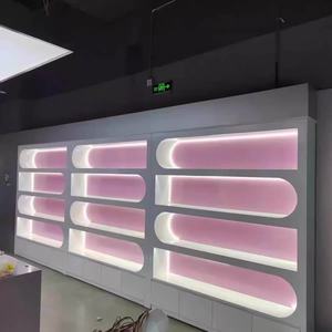 Modern Design Wooden Nail Polish <b>Display</b> Rack <b>Wall</b> <b>Mounted</b> Makeup Organizer Nail Polish Glue <b>Cabinet</b> - Product Image 6