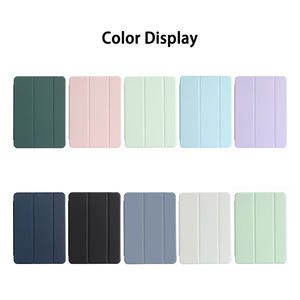 Funda magnética de cuero transparente para tableta para el nuevo <span class=keywords><strong>Ipad</strong></span> <span class=keywords><strong>Air</strong></span> 11 que ofrece un soporte triple y capacidades automáticas de sueño/vigilia - Product Image 2