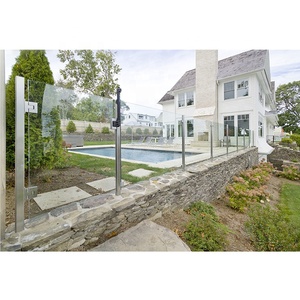 GOBO Bài Thép Không Gỉ Acrylic <span class=keywords><strong>Plexiglass</strong></span> Sàn Lan Can Cho Ban Công - Product Image 4