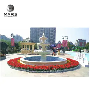 Fontaine à eau en marbre, décoration de jardin en plein air, galaxie, chine, prix bas