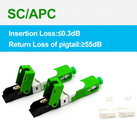 Conector rápido de fibra óptica Sc/UPC Ftth/conector De Fibra Optica Rapida