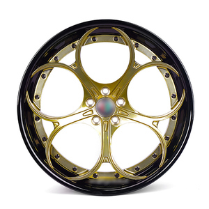 Cerchi Forgiati Personalizzati in 2 Pezzi da 18 19 20 21 22 23 24 26 Pollici Nuovo Design <span class=keywords><strong>Nero</strong></span> Oro in Lega di Alluminio Forgiato per Alfa <span class=keywords><strong>Romeo</strong></span> - Product Image 2