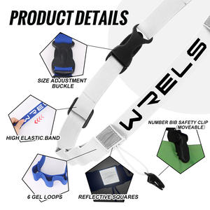 WRELS Wholesale Sport <strong>Race</strong> Number <strong>Belt</strong> Marathon Running <strong>Belt</strong> Reflective Triathlon Number <strong>Belt</strong> Adjustable Triathlon <strong>Race</strong> <strong>Belt</strong> - Product Image 2