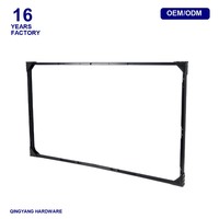Cadre de profilé en aluminium pour panneau d'affichage intelligent, série 6000/7000, usiné CNC, finition anodisée dure, tailles personnalisées
