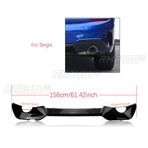 Rear Diffuser Bumper <b>Splitter</b> Lip Spoiler Boot Exhaust Round Round Mouth for BMW G20 G28 M Sport 2019-2022 - Product Image 6