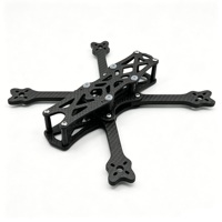 Châssis de drone FPV X-type robuste en fibre de carbone 3K de 5 pouces, conception légère pour un contrôle précis et un temps de vol étendu en freestyle