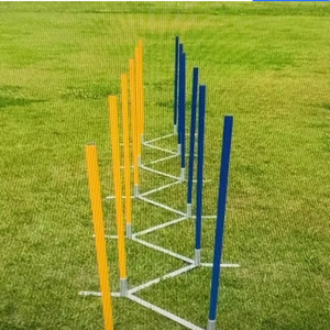 Equipo de Entrenamiento de Agilidad para Perros, Slalom de 6 Postes, Kits de Obstáculos para Perros, para Interiores y Exteriores - Product Image 4