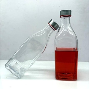 Botella <span class=keywords><strong>de</strong></span> Vidrio Cuadrada <span class=keywords><strong>de</strong></span> 1000 <span class=keywords><strong>ml</strong></span> para Jugo, Diseño 2026, con Tapa <span class=keywords><strong>de</strong></span> Acero Inoxidable, Grado Alimenticio, para Jugo, Bebidas, Agua, con Etiqueta y Logotipo Personalizados - Product Image 6