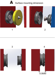 Rv yacht décoration <span class=keywords><strong>enfant</strong></span> boucle panneau de boucle caché plaque intérieure plaque murale boucle supérieure attaches de montage cachées - Product Image 5