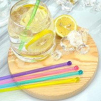 Bâtonnets mélangeurs en plastique pour cocktails, café et boissons, 8 pouces, blancs, noirs, oranges, rouges, pour bars et fêtes, vente en gros