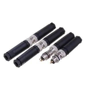 Conector macho brida de 5 pines 4 pines a hembra conectores de 90 grados JST xh2.54 escudo T código cable de alimentación conector M12