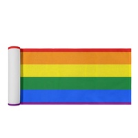 Taplak Meja Cetak Pola Tema Gay Pelangi Kustom, Cocok untuk Hiasan Perjamuan Acara Khusus dan Pajangan Dapur Festival