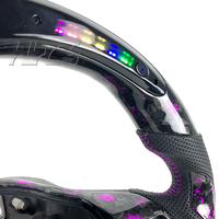 Affichage LED Volant de course en fibre de carbone forgé pour Volkswagen Golf 6 MK6 6R Areton Scirocco R-Line GTI GTD GTER 2008-2013