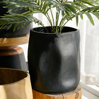 Pot bunga hijau ramah lingkungan, Modern sederhana dalam ruangan balkon Diameter besar halaman kelas atas tanaman dekorasi Pot vas bunga