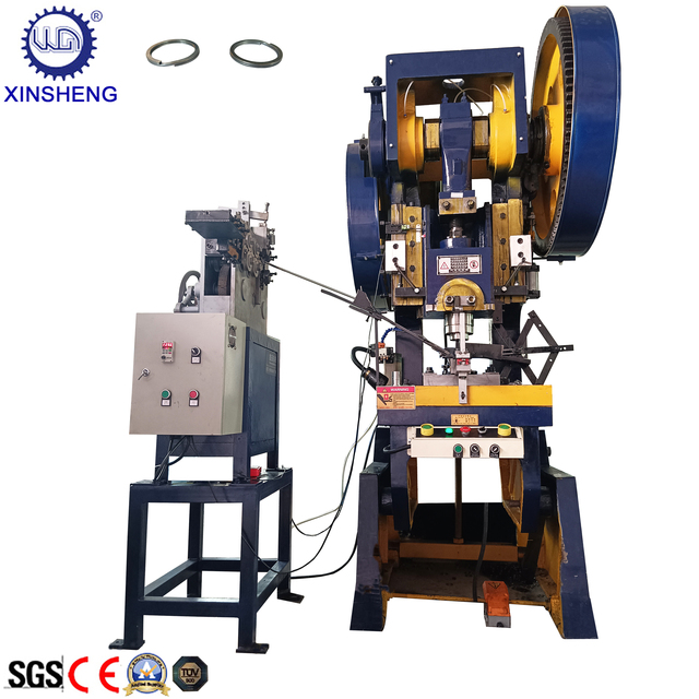 Mechanical Metal Wire Closed Flat Key Chain Making Machine With Punching