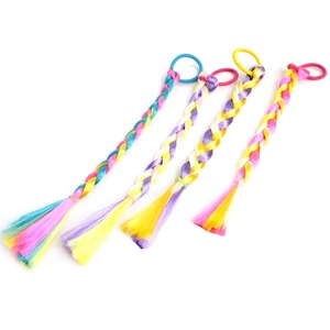 Extension per <span class=keywords><strong>Capelli</strong></span> Intrecciati Genya, Accessori Multicolore, Ciocche Sintetiche con Nastro per Feste per Bambini - Product Image 4