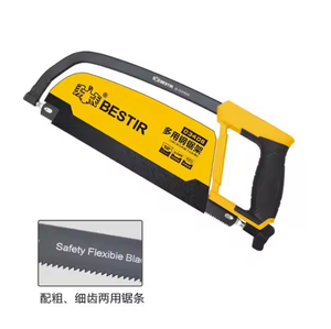 New Arrival High Carbon Steel Hacksaw Frame Rubber Coating Flat Hacksaw Tree <b>Saw</b> Frame Hand Cutting Wood - Product Image 3