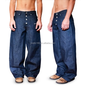 Jean Manufacturer Custom Design Oversize <b>Stretch</b> Boot Cut Wide Leg Japanese Salvage Raw Selvedge Denim Pant Baggy Jeans for <b>Men</b> - Product Image 3