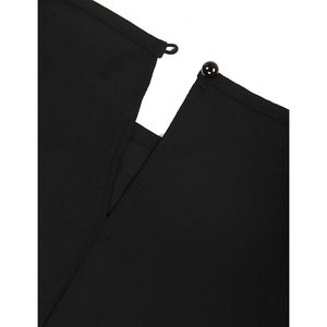 Chemisier d'été décontracté en mousseline de soie pour femmes, manches courtes, volants, coupe ample, noir, taille S - Product Image 5