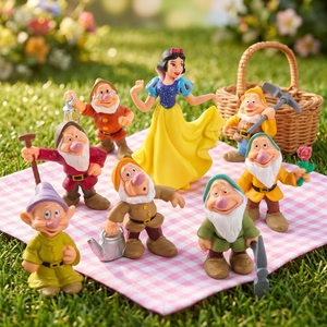 Estatua de jardín de resina Blanca Nieves y los siete enanitos personalizada para Decoración - Product Image 3