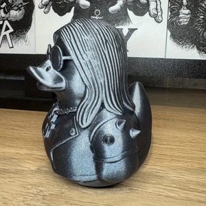 Statuetta di Papero Nero Stampata in 3D - Design Moderno di Metà Secolo per Occasioni di Condoglianze, Laurea e Matrimonio - Product Image 4