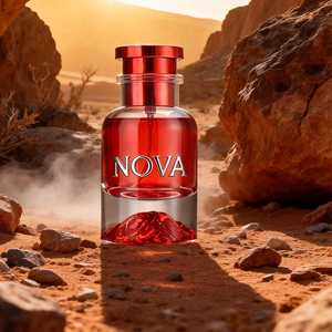 Vente directe de parfums de luxe, flacon de 100 ml, base en relief montagne dorée, col serti, flacon de <span class=keywords><strong>parfum</strong></span> cylindrique avec emballage en boîte - Product Image 6