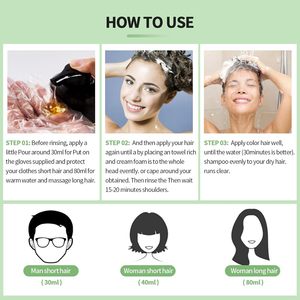 Professional Semi-Permanent Herbal <strong>Hair</strong> <strong>Dye</strong> Shampoo <strong>for</strong> Women &amp; <strong>Men</strong> with Instant Coloring and Long-Lasting Color - Product Image 6