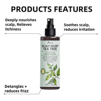 Après-shampoing hydratant sans rinçage bio à marque privée, spray capillaire lissant, démêlant et protecteur thermique