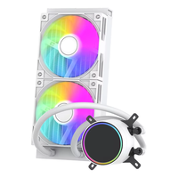 Refroidisseur CPU liquide PWM 120mm 12V RGB LED 4 broches avec radiateur en aluminium 5V 120mm refroidissement PC air/eau pour boîtier d'ordinateur