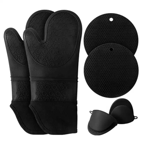 Ensemble de maniques et de protège-plats en silicone résistant à la chaleur pour la cuisson – Vente chaude - Product Image 5