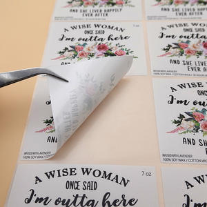 Pegatinas Florales de Acuarela con Logotipo Personalizado - Etiquetas de Sellado Personalizadas para Velas, Sobres y Recuerdos de Fiesta - Product Image 1