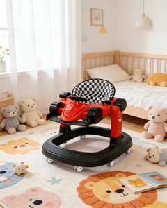 Andador Ajustable para Bebés (3 Niveles <span class=keywords><strong>de</strong></span> Altura/<span class=keywords><strong>4</strong></span> Niveles <span class=keywords><strong>de</strong></span> Altura del Asiento) - Base Plegable Estable, Andador Seguro para Bebés para el Desarrollo Temprano <span class=keywords><strong>de</strong></span> la Caminata - Product Image 5