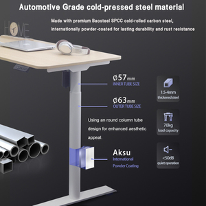 Estructura de Escritorio Ajustable en Altura, Escritorio Eléctrico Inteligente para Juegos, Escritorio Elevador para Escritura, Patas de Mesa para Computadora de Oficina Ejecutiva - Product Image 3