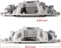 Collecteur d'admission double plan en satin pour Chevy SB 1996 et versions ultérieures Vortec, Air-Gap, Professional 2028, Hi Rise Idle 1500-6500 tr/min