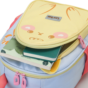 Grazioso zaino leggero e traspirante in stile coreano Anti-smarrimento borsa a doppia spalla da ragazza con motivo a cartoni animati per bambini della scuola materna - Product Image 4